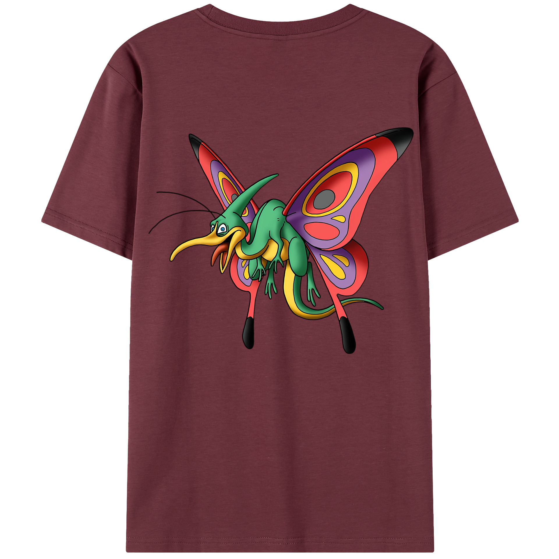 （画像用） ドラゴンクエスト Doragon Kuesuto Dragon Quest 綿100％半袖Tシャツ（背面プリント）